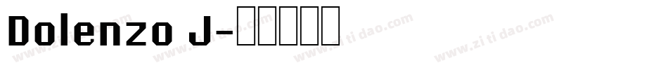 Dolenzo J字体转换